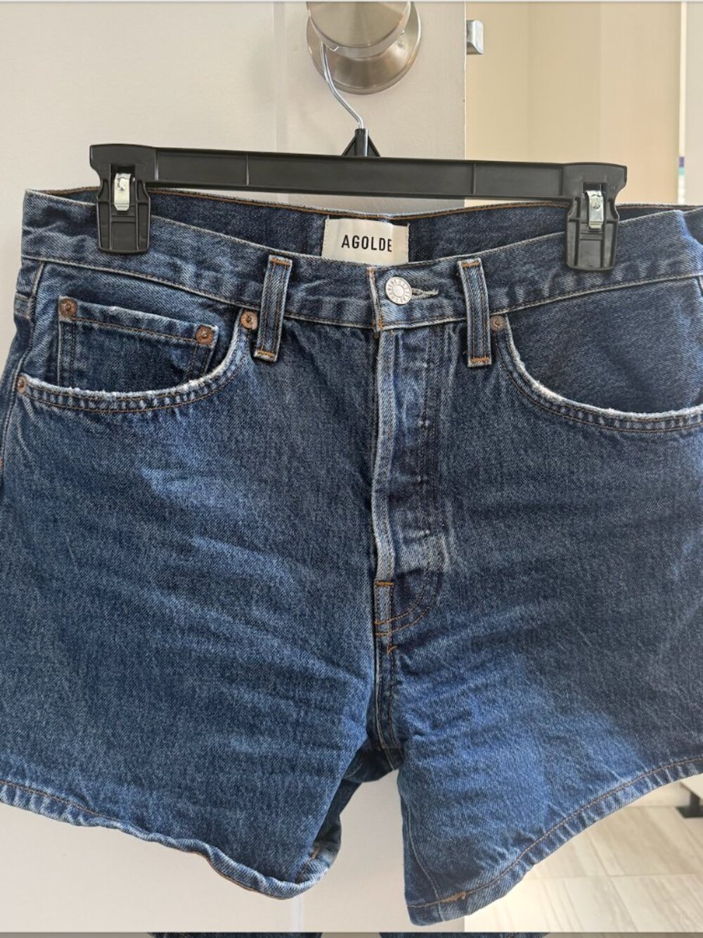 Agolde Parker Long Short in Enamour